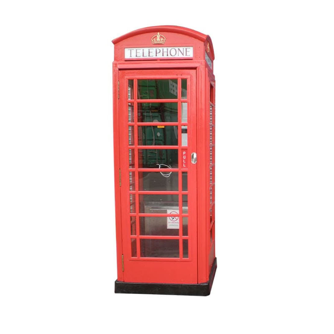 Original, restored red K6 telephone box