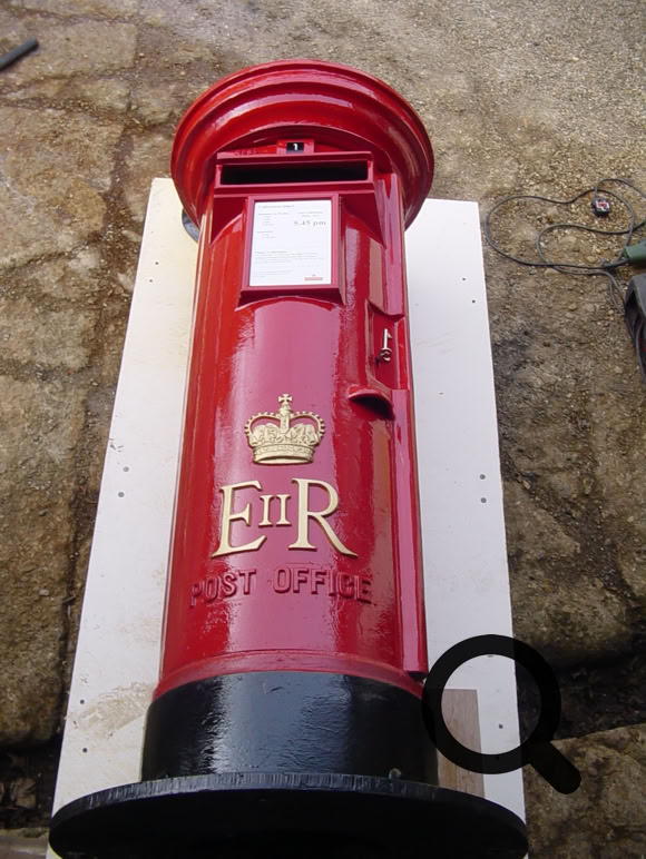 The red Pillar Box is ready for shipment.